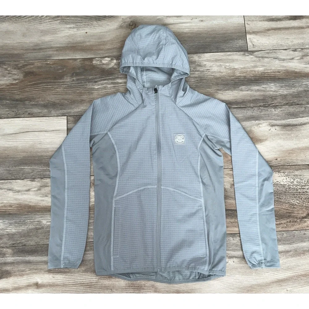 Ventures Endurance Hot Chocolate Run Jacket Youth L Gray Full Zip Exercise